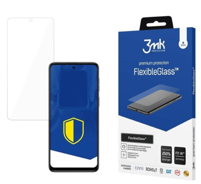 3MK - 3MK Motorola Moto G54 Hybrid Okrossbart Glas FlexibleGlass