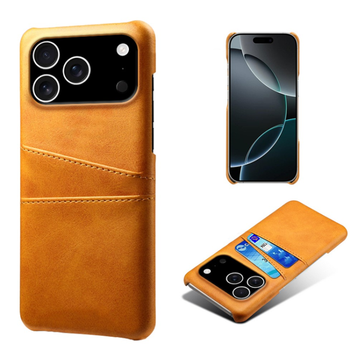 A-One Brand - iPhone 17 Pro Max Mobilskal Korthållare Dual - Orange