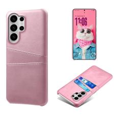 OEM - Mobilskal till Samsung Galaxy S26 Ultra Dual Card Slots Konstl&auml;der - Ros&eacute;guld