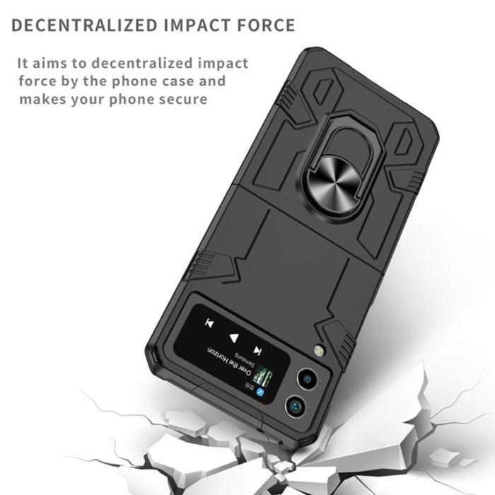 Forcell - Forcell Galaxy Z Flip 3 5G Skal Mecha - Svart