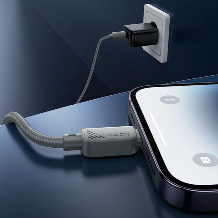 Hoco - HOCO USB-C till Lightning Kabel 27W 1m X113 - Grå