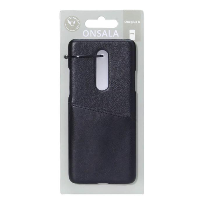 Onsala - ONSALA Mobilskal Svart med Kortfack Oneplus 8