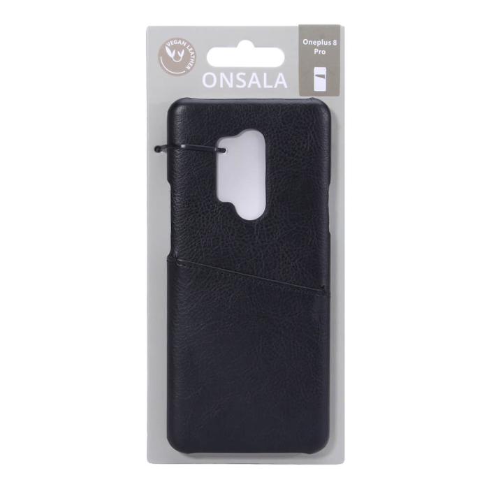 Onsala - ONSALA Mobilskal Svart med Kortfack Oneplus 8 Pro