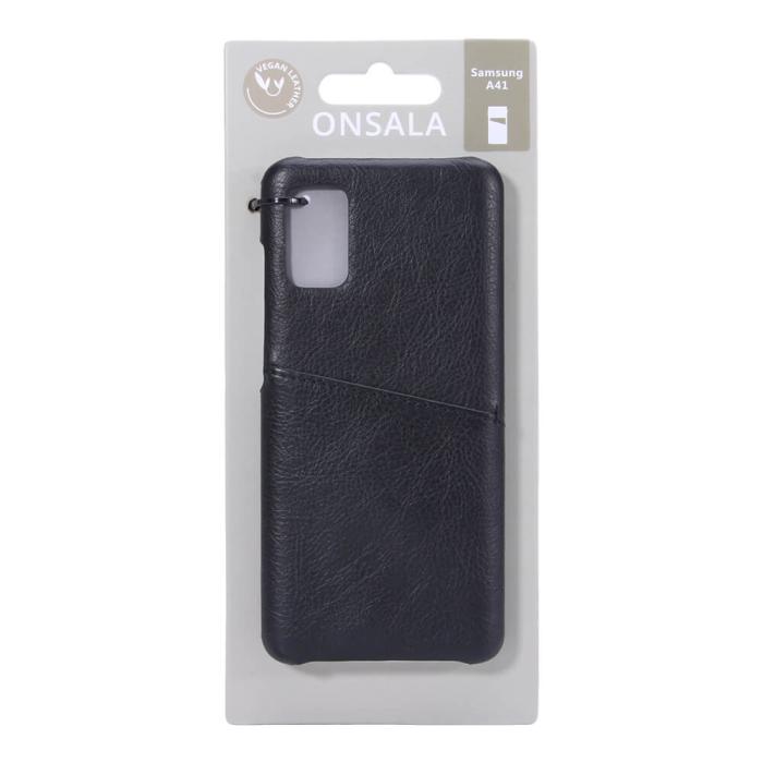Onsala - ONSALA Mobilskal Svart med Kortfack Samsung A41