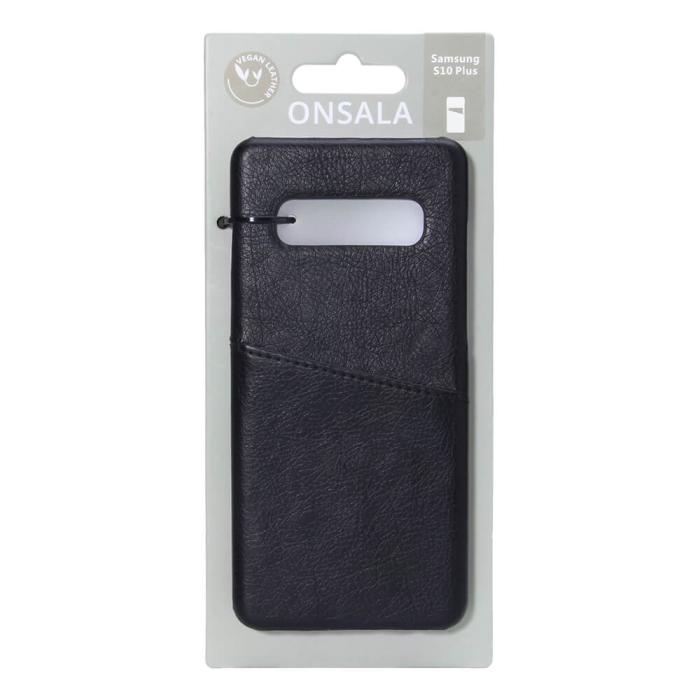 Onsala - ONSALA Mobilskal Svart med Kortfack Samsung S10 Plus