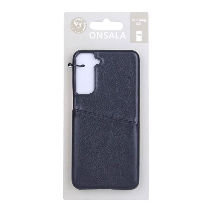 Onsala - ONSALA Mobilskal Svart med Kortfack Samsung  S21