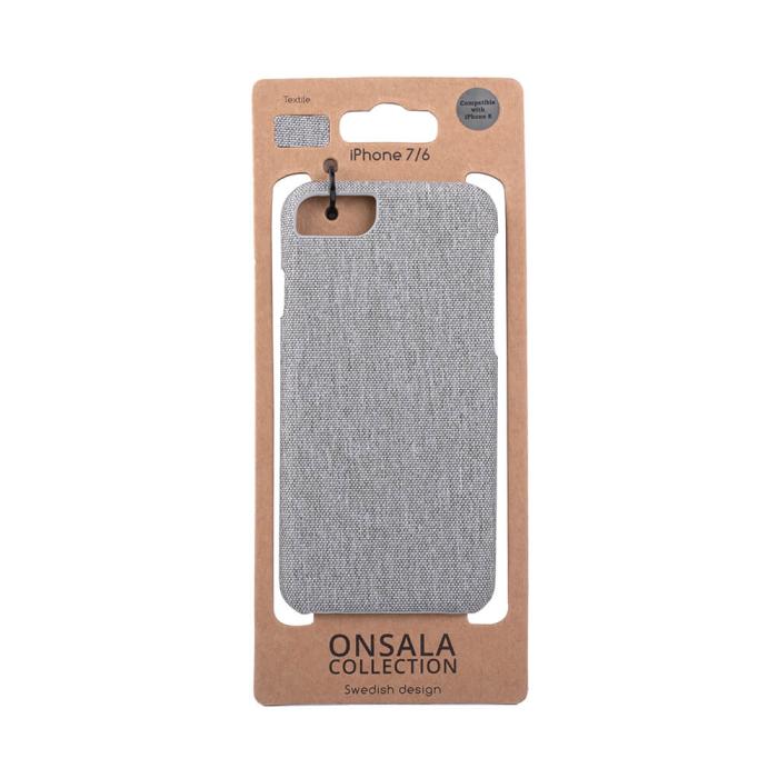 Onsala - ONSALA Mobilskal Textil Grå iPhone 7/8/SE 2020