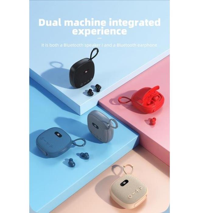 A-One Brand - T&G TG813 2-i-1 TWS Trådlös Högtalare Bluetooth Hörlurar - Svart
