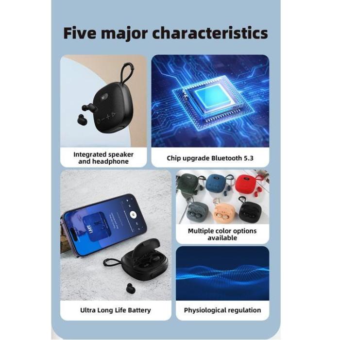 A-One Brand - T&G TG813 2-i-1 TWS Trådlös Högtalare Bluetooth Hörlurar - Svart