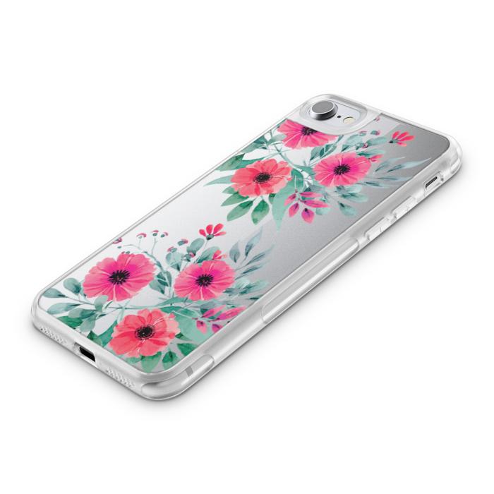 UTGATT5 - Fashion mobilskal till Apple iPhone 7 - Rosa buketter