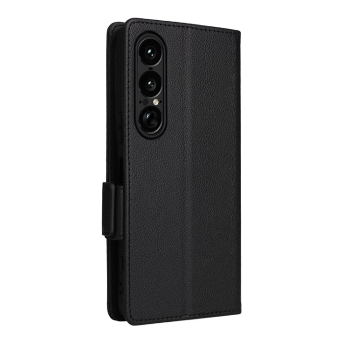 A-One Brand - Sony Xperia 1 VII Plånboksfodral Litchi Texture Med Rem 