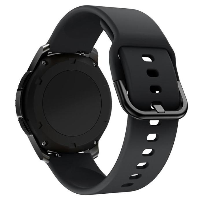 OEM - SmartWatch Armband Universal Silicone Strap 22mm - Svart