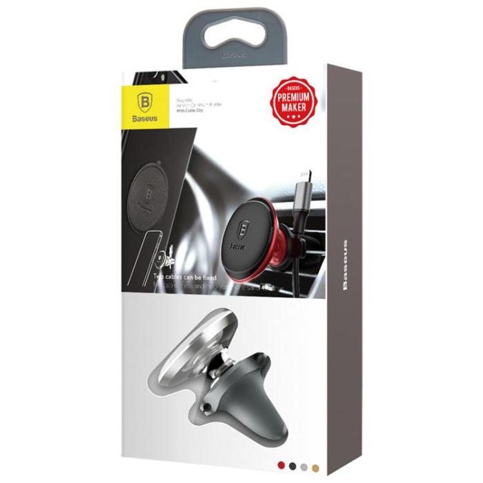 BASEUS - Baseus Magnetisk Bilhållare För Ventilationsgaller - Silver