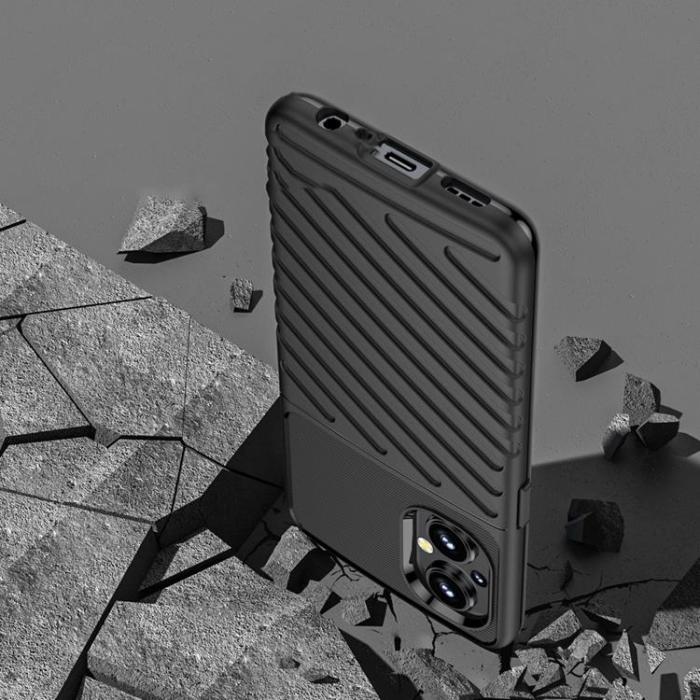 OEM - Thunder Flexible Armored Skal OnePlus Nord N200 5G - Svart