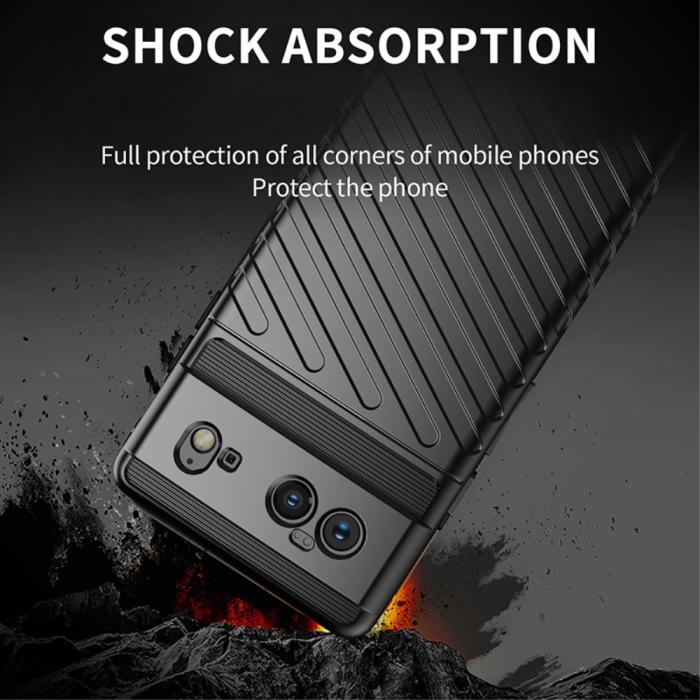 OEM - Thunder Twill Texture Skal Google Pixel 6 - Svart