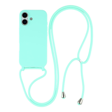 A-One Brand - iPhone 17 Mobilskal TPU Shockproof med Lanyard - Mintgrön