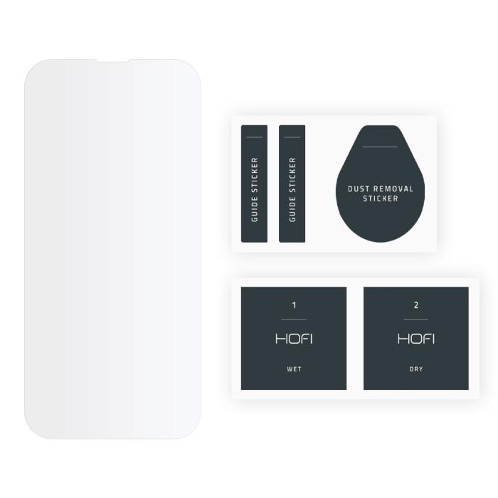Hofi - HOFI Hybrid Pro iPhone 13/13 Pro/14/16E Skärmskydd Härdat Glas