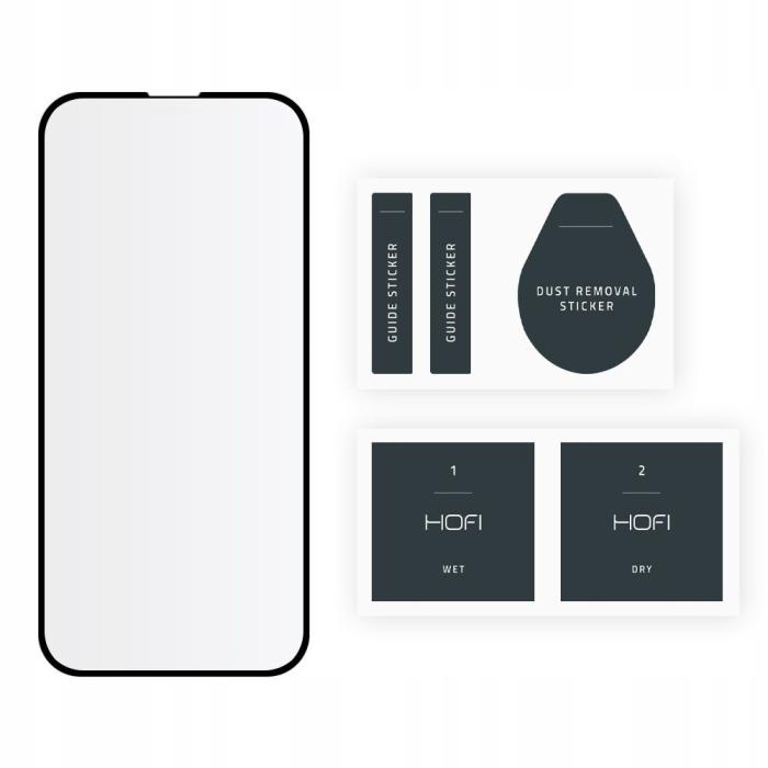 Hofi - Hofi Pro Plus Härdat Glas Skärmskydd iPhone 13 & 13 Pro - Svart