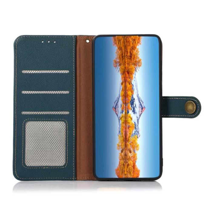 KHAZNEH - Khazneh Äkta Läder Fodral iPhone 13 - Grön