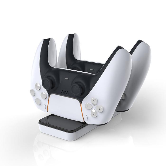 UTGATT5 - Dobe Laddnings station för PS5 Controllers - Vit
