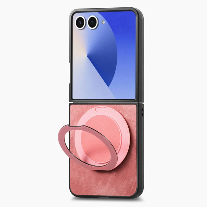 A-One Brand - Galaxy Z Flip 7 Mobilskal Magsafe Roterande Kickstand - Rosa