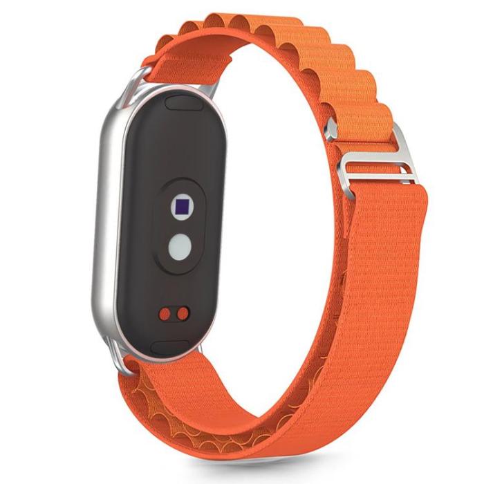 Tech-Protect - Tech-Protect Xiaomi Smart Band 8/9/10/NFC Armband Nylon Pro - Orange