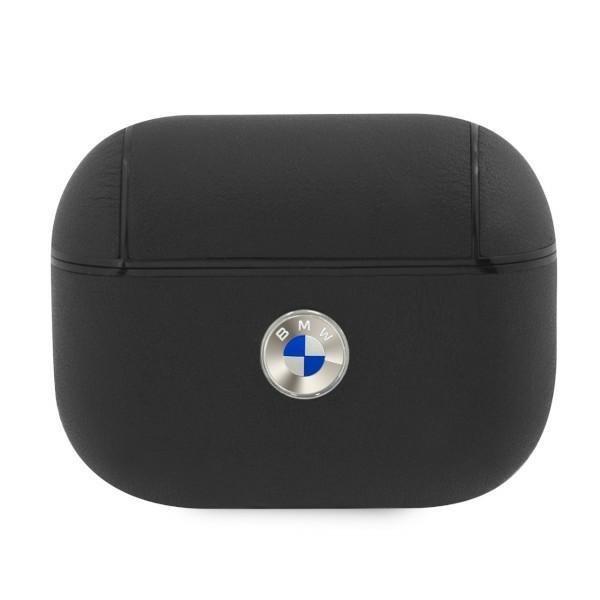 BMW Äkta Läder Silver Logo Skal AirPods Pro - Svart | 2353 | AlltMobil