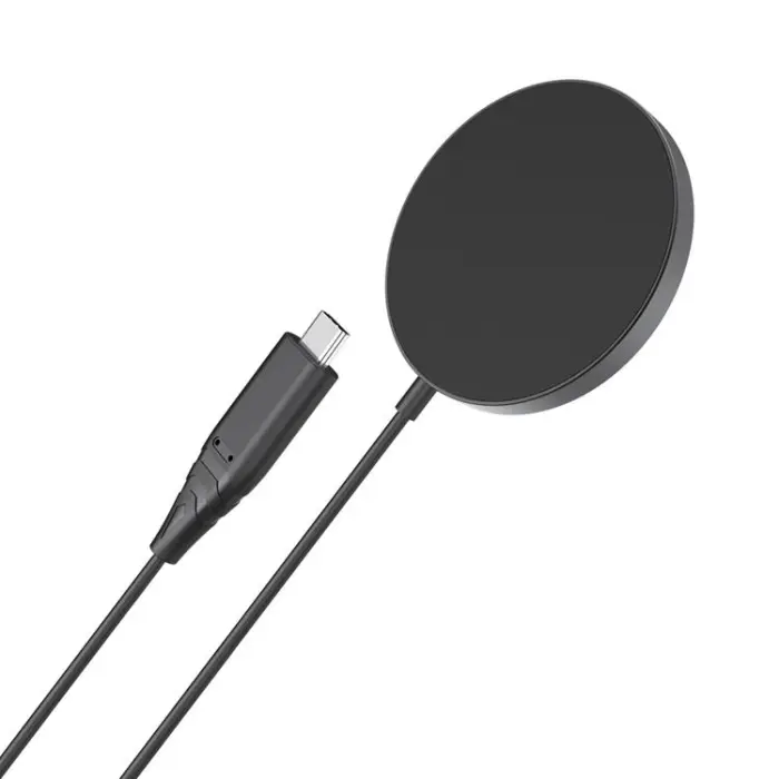 Choetech Magnetic MagSafe trådlös laddare 15W svart iPhone 16