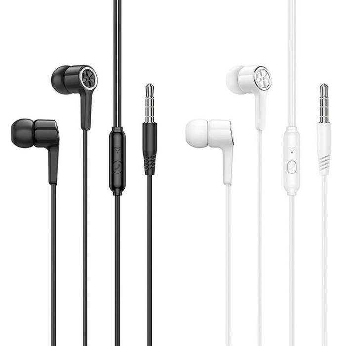 Hoco - HOCO Trådbundna Hörlurar 1.2m Kabel Jack 3.5mm Med Mikro M104
