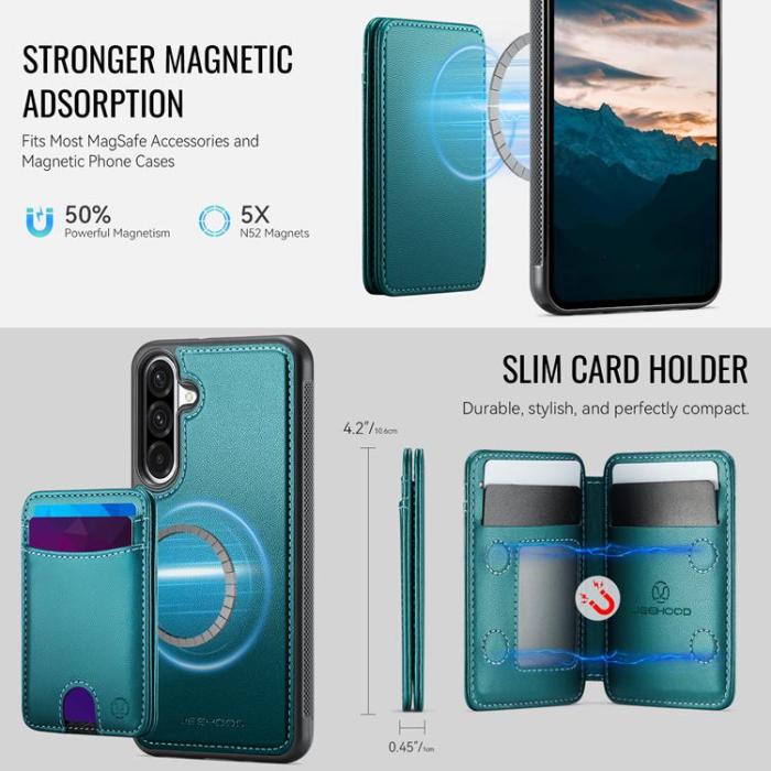 OEM - JEEHOOD Samsung Galaxy A56 5G Fodral Konstläder - Blå