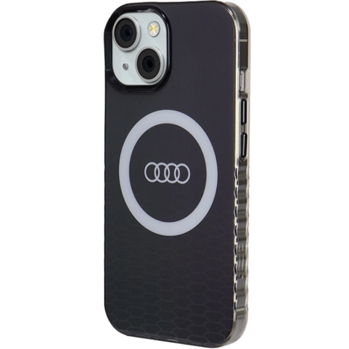 Audi - Audi iPhone 15/14/13 Mobilskal Magsafe IML Big Logo - Svart