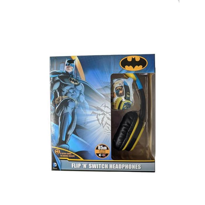 BATMAN - BATMAN Hörlurar med Kabel - Blå/Gul
