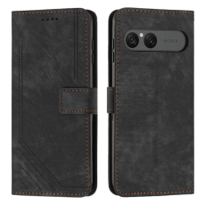 A-One Brand - Sony Xperia 10 VII Plånboksfodral Imprinted Lines - Svart