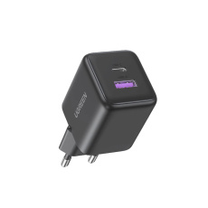 Ugreen - Ugreen GaN Snabbladdare 30W USB-C - USB-A X516 - Grå