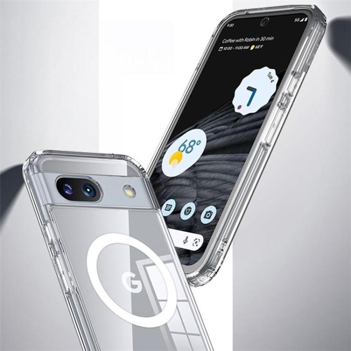 A-One Brand - Google Pixel 8A Mobilskal Magsafe Dual Layer Magnetic - Transparent