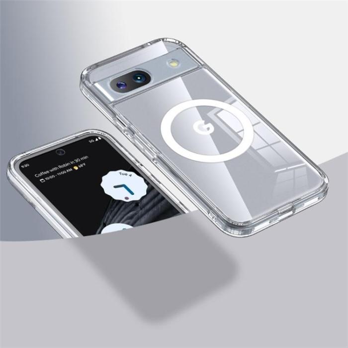 A-One Brand - Google Pixel 8A Mobilskal Magsafe Dual Layer Magnetic - Transparent