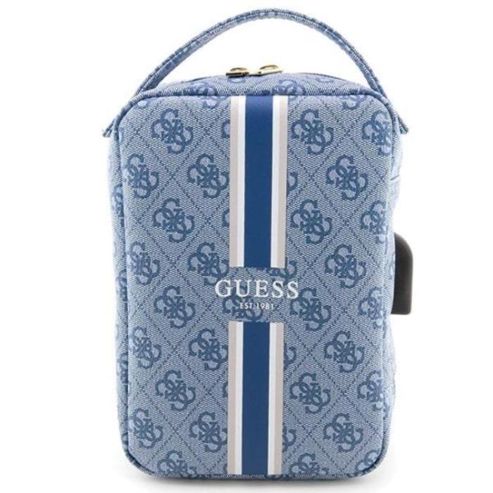 Guess - Guess Organizerväska Printed Stripes - Blå