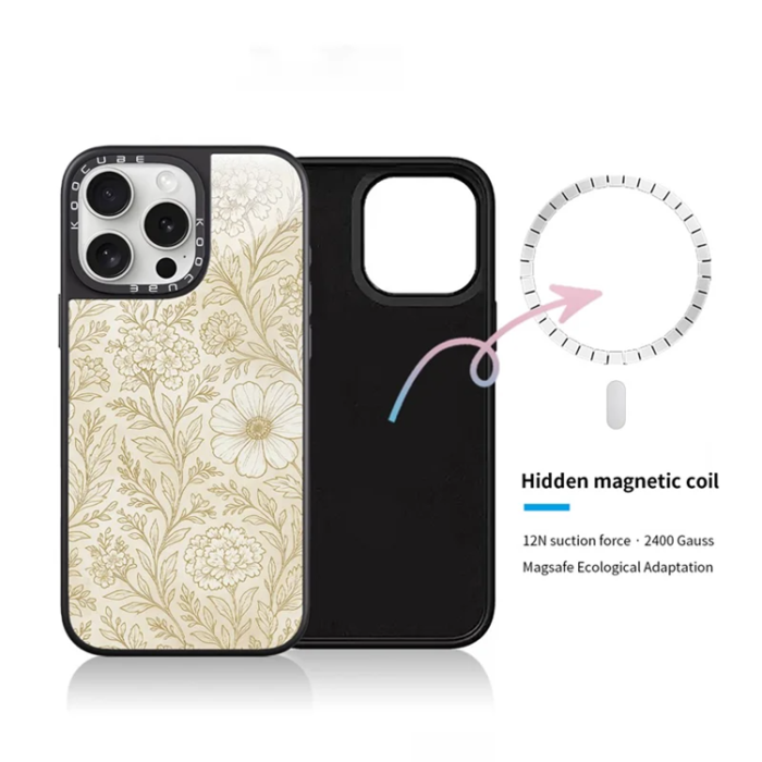 A-One Brand - iPhone 14 Pro Max Mobilskal MagSafe Aluminium Silikon