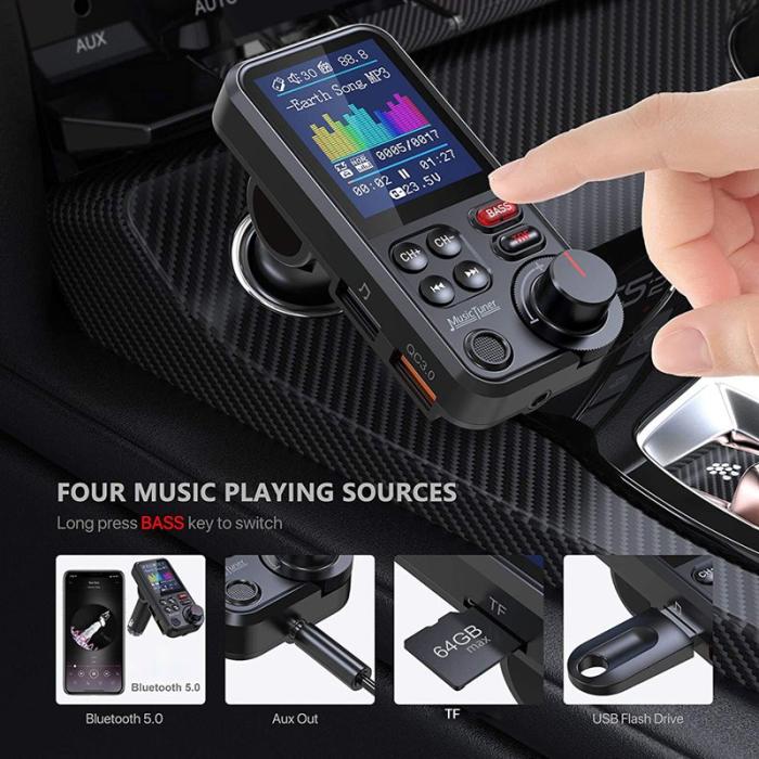 OEM - Bluetooth-kompatibel FM-sändare med 1.8