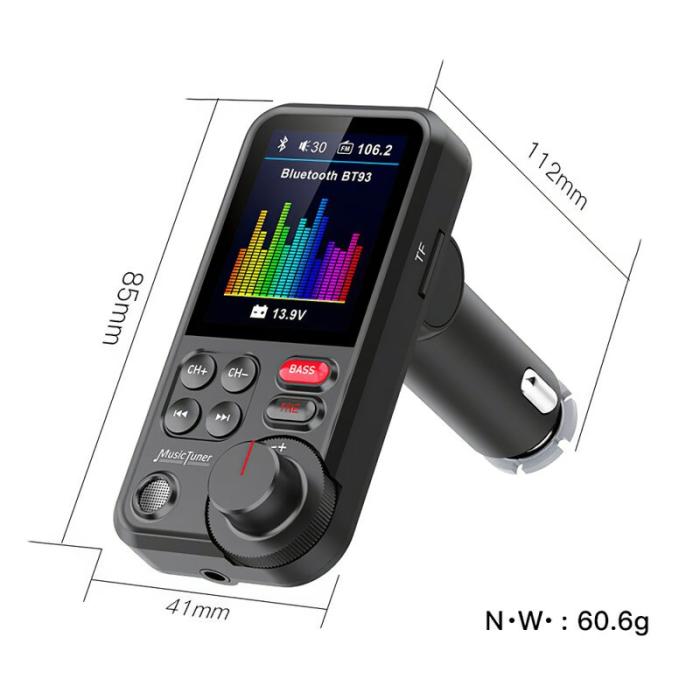 OEM - Bluetooth-kompatibel FM-sändare med 1.8