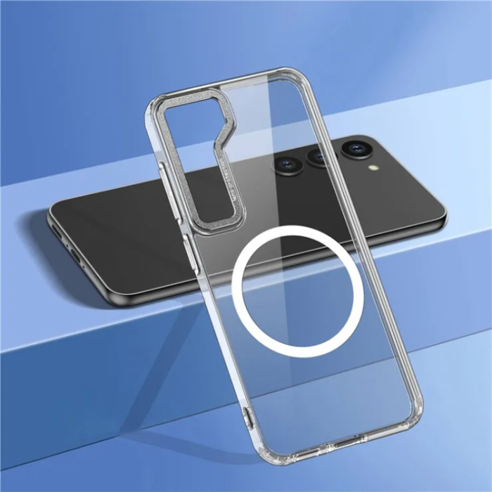 OEM - Galaxy S23 Mobilskal Magsafe Magnetic Hybrid - Silver
