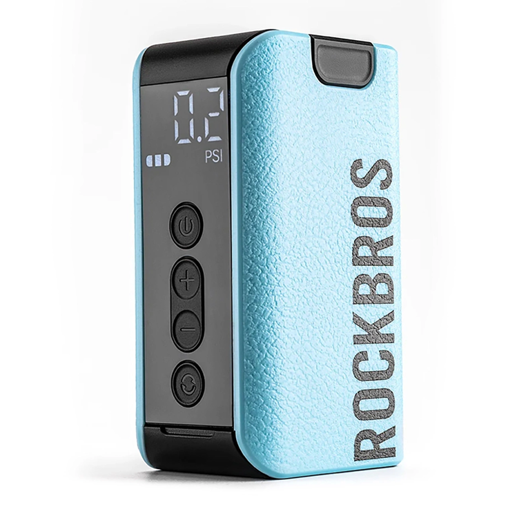 Rockbros Cykelpump Med Display för Däck/Kulor/Ballonger - Blå | 264 | AlltMobil