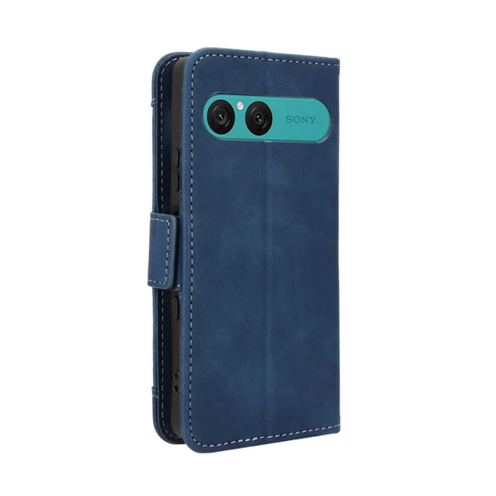 A-One Brand - Sony Xperia 10 VII Plånboksfodral Läder - Blå