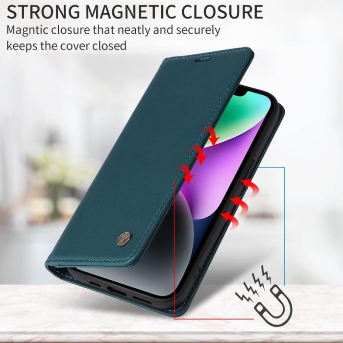 YIKATU - YIKATU Samsung Galaxy A57 Plånboksfodral Konstläder - Grön