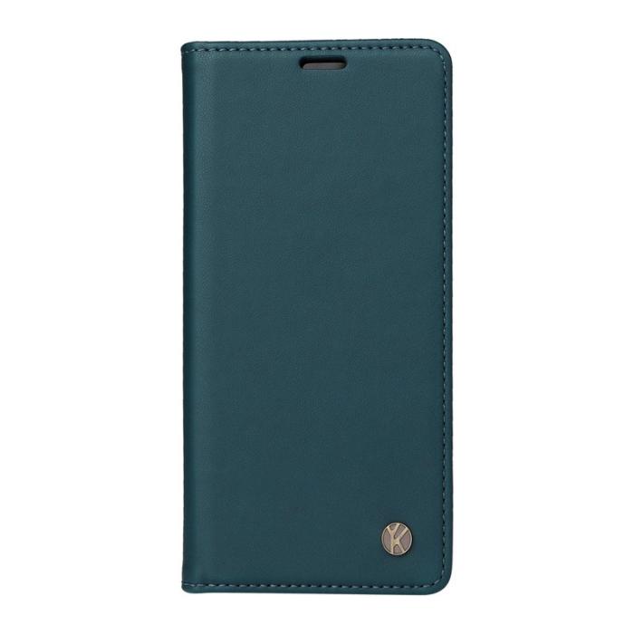 YIKATU - YIKATU Samsung Galaxy A57 Plånboksfodral Konstläder - Grön