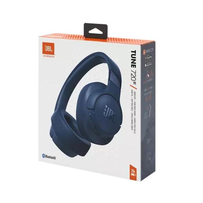 JBL - JBL On-Ear Trådlösa Hörlurar Tune 720BT - Blå