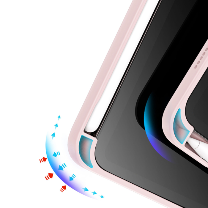 Dux Ducis - Dux Ducis iPad Mini 6 (2021) Fodral Magi Pencil - Rosa