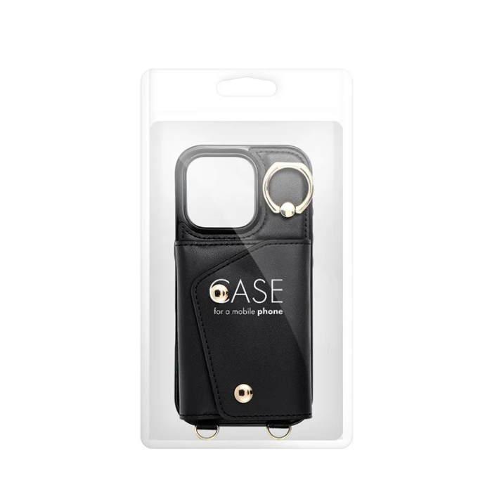 A-One Brand - iPhone 16 Pro Mobilskal Wonder Korthållare - Svart