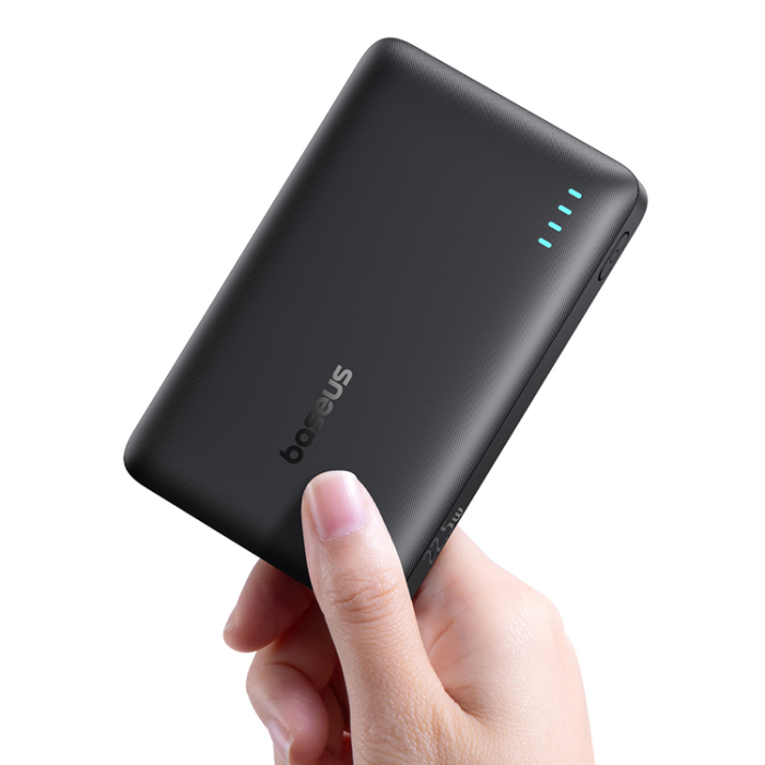 BASEUS - Baseus Powerbank 10000 mAh 22.5W USB-C USB-A - Svart
