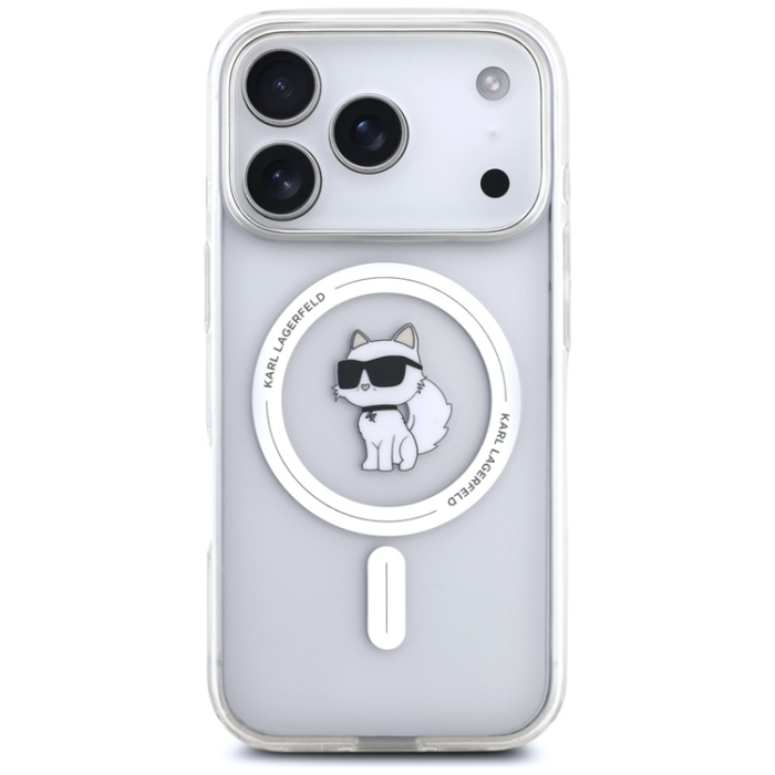 KARL LAGERFELD - Karl Lagerfeld Mobilskal till iPhone 17 Pro Magsafe Choupette - Clear